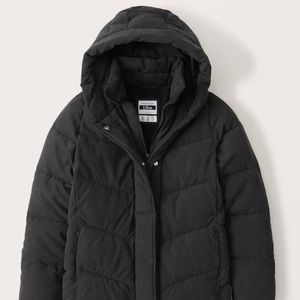 Abercrombie and fitch ultra mid length puffer